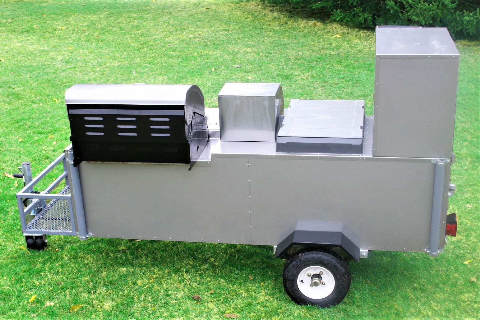 The Bullet Hot Dog Cart Grill 12v Fridge Propane Water Heater
